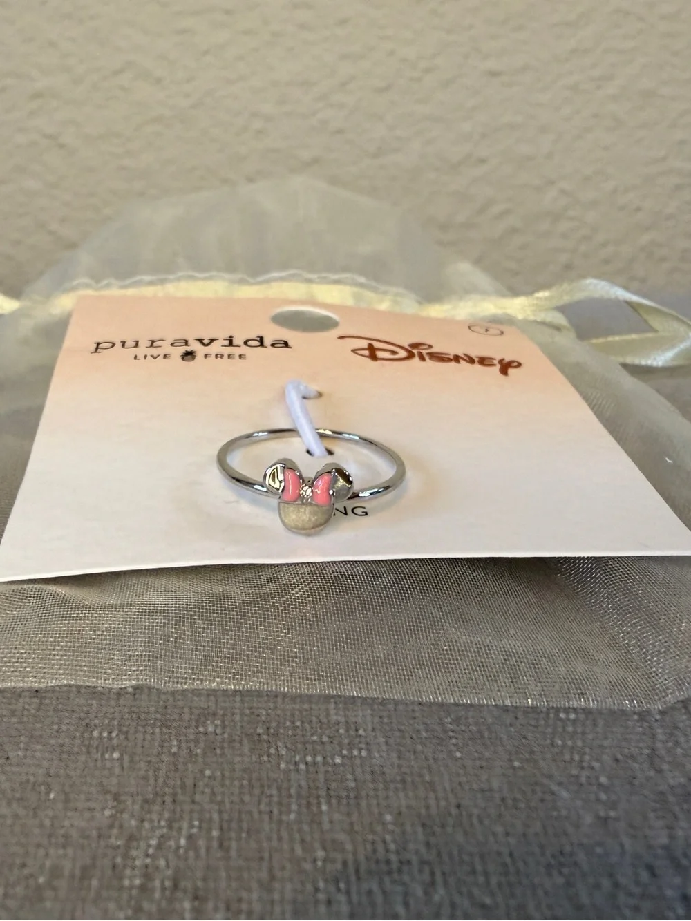 Pura Vida Disney Delicate Minnie Mouse Ring, Size 7